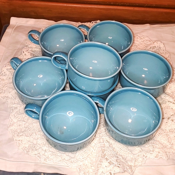 Vintage Ceramic Coffee Cups Set (8)
